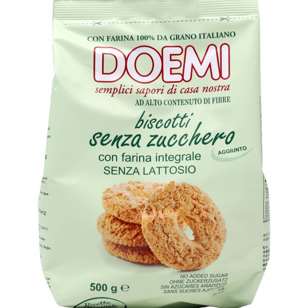 Doemi Biscotti Senza Zucchero Con Farina Integrale 500 Gr