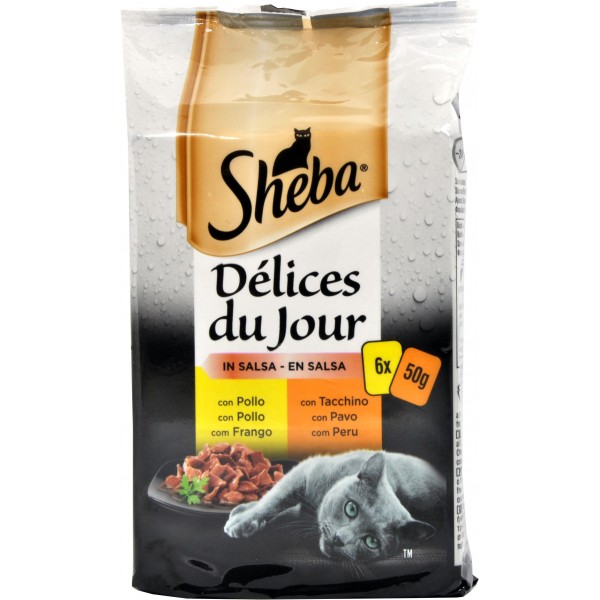 Sheba Délices Du Jour in Salsa Selezione Delicata 6 x 50 gr.