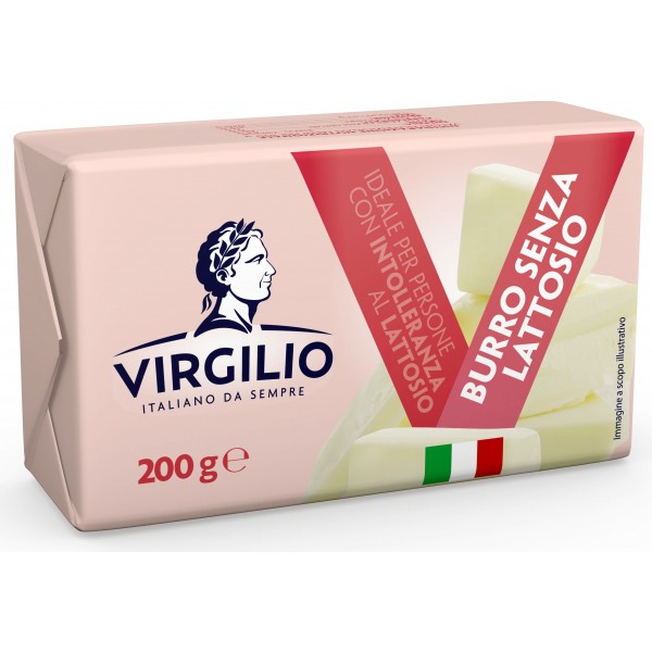 Burro senza lattosio Virgilio 200 gr. Disponibile su