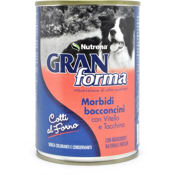 Nutrena Gran Forma morbidi bocconcini di vitello e tacchino gr.405