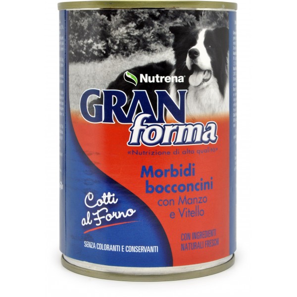 Nutrena Gran Forma morbidi bocconcini di manzo e vitello gr.405