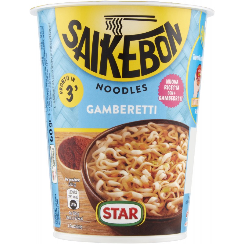 Star Saikebon Noodles Gamberetti 60 g