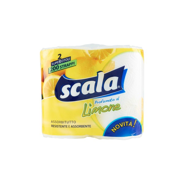 Scala Carta Assorbitutto Da Cucina Al Limone Conf. 2 Rotoli