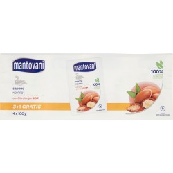 Mantovani sapone Neutro con Olio di Argan Bio 4 x 100 g