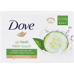 Dove go fresh fresh touch beauty cream bar with cucumber & green tea scent 2 x 100 gr.