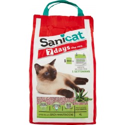 Sanicat Lettiera Classic Con Aloe Vera | Controllo Odori 7 Giorni | 4L Per Gatti | Assorbente E Ipoallergenica - Foto 5