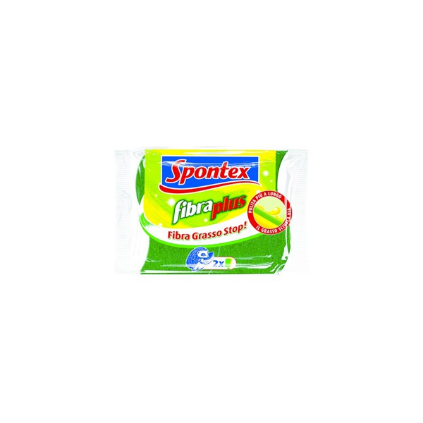 Spontex spugna fibra plus x2