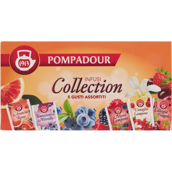 Pompadour Collection Infusi Misti Alla Frutta Conf. da 25 Filtri