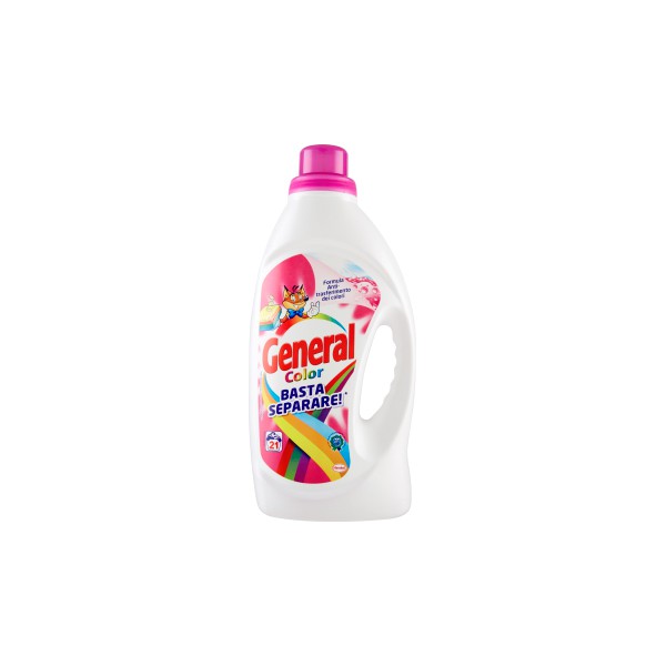 General detersivo liquido 21 misurini - lt.1,37 color General detersivo liquido 21 misurini - lt.1,37 color