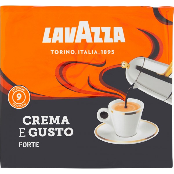 Lavazza Crema E Gusto Caffè Macinato Per Moka Gusto Forte gr. 250 x2