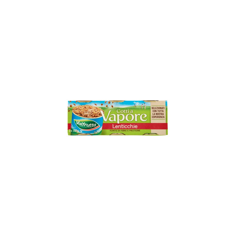 Valfrutta lenticchie vapore - gr.150 x3
