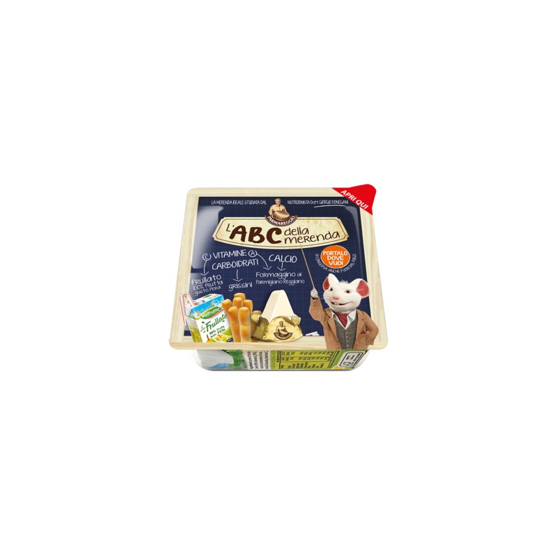 Parmareggio L'ABC Della Merenda Pacchetto Succo Formaggio Grissini