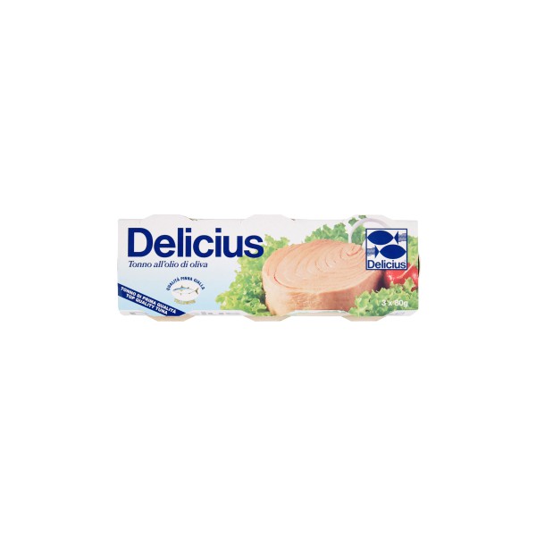 Delicius tonno olio oliva - gr.80 x3 Delicius tonno olio oliva - gr.80 x3