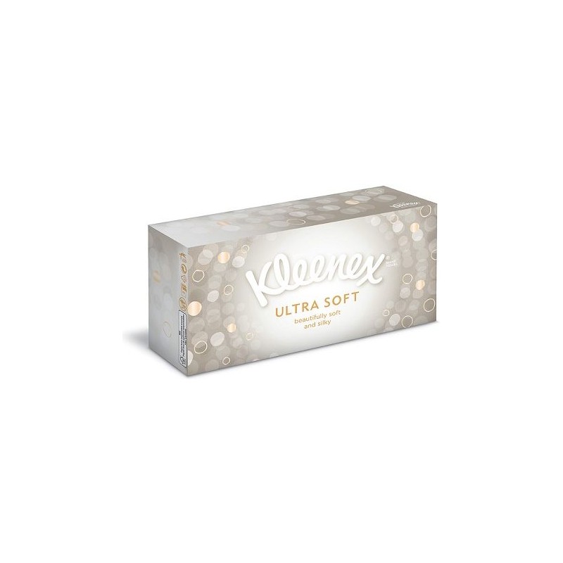 Kleenex Ultrasoft, scatola di fazzoletti ultra morbidi x 2