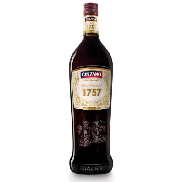 Cinzano rosso vermouth etichetta oro - lt.1