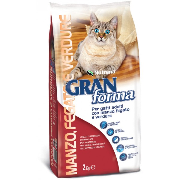 Nutrena gran forma cat manzo fegato e verdure kg.2 Nutrena gran forma cat manzo fegato e verdure kg.2
