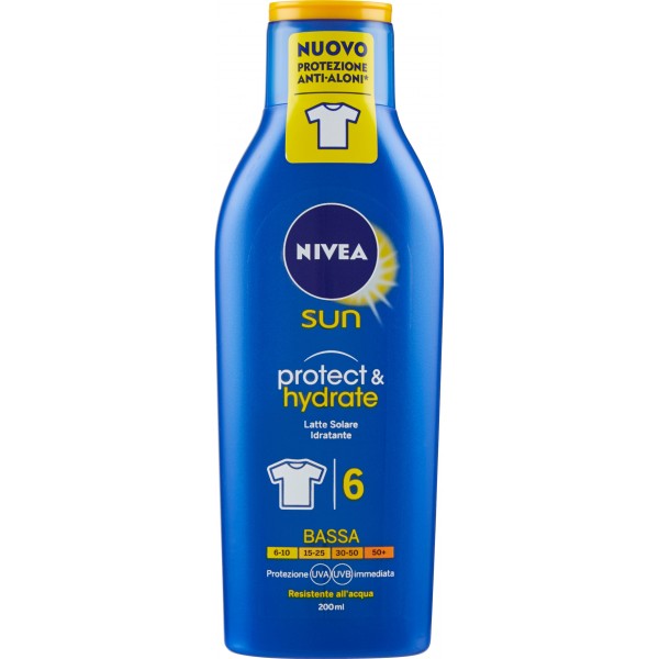 Nivea Sun protect & hydrate Latte Solare FP 6 Bassa 200 ml.