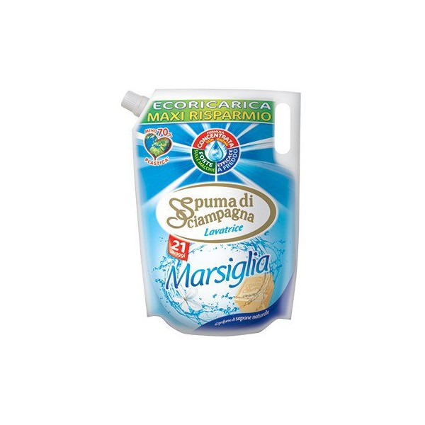 Spunma di sciampagna ecoricarica lavatrice marsiglia 21 misurini Spunma di sciampagna ecoricarica lavatrice marsiglia 21 misurini