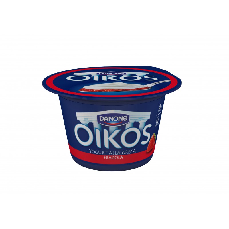 Danone Oikos Yogurt Greco Con Fragola gr.150 Ordinalo su Cicalia