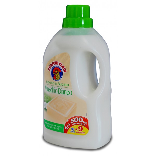 Chante Clair Sapone Da Bucato Detersivo Liquido Muschio Bianco lt. 1,5