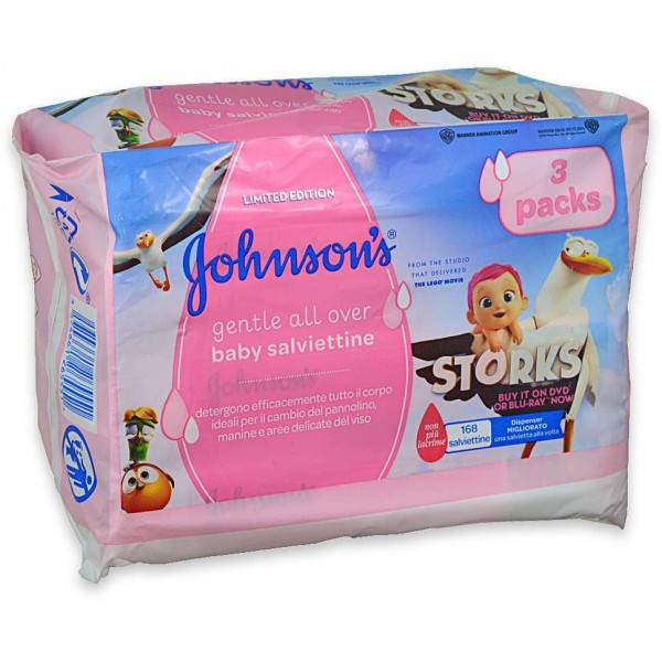 Johnsons baby salviettine x56 pacco x3