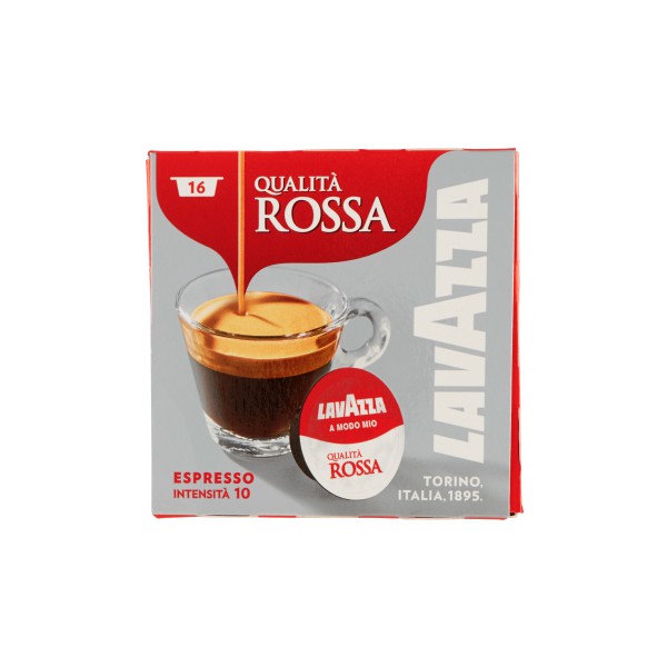 A Modo Mio Espresso Qualità Rossa 16 cápsulas - LavAzza