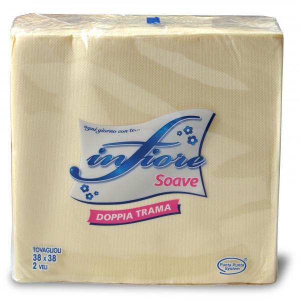 Infiore tovagliolo soave crema 2v. x36 Infiore tovagliolo soave crema 2v. x36