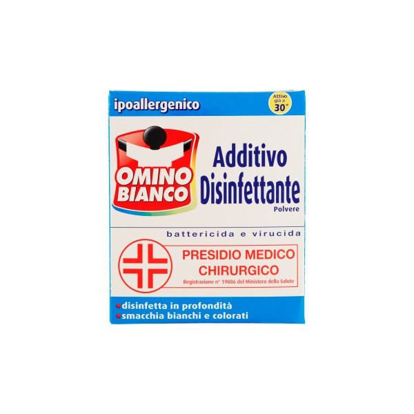 Omino Bianco Additivo Disinfettante Polvere 450 Gr