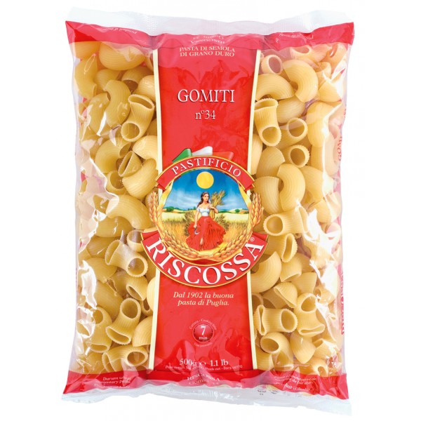 Pasta Riscossa 34 gomiti gr.500 Pasta Riscossa 34 gomiti gr.500