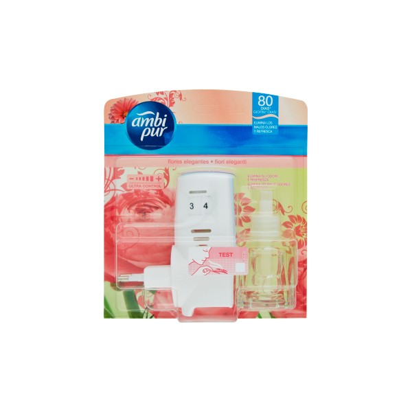 Ambi Pur Fiori Eleganti - Deodorante per Ambienti con Diffusore Elettrico + Ricarica 21,5 ml Ambi Pur Fiori Eleganti - Deodorante per Ambienti con Diffusore Elettrico + Ricarica 21,5 ml