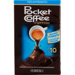 Pocket Coffee espresso Decaffeinato 10 Praline gr.125