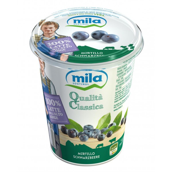 Mila yogurt mirtillo gr.400