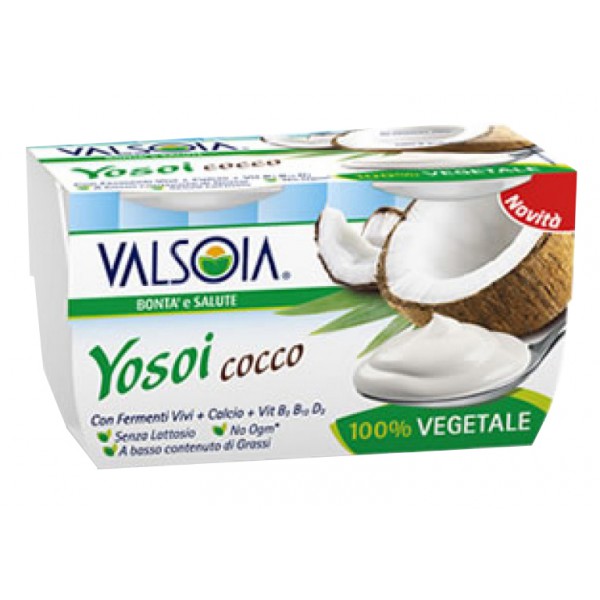 Valsoia Yosoi Yogurt 100% Vegetale Al Cocco Conf. 2 Vasetti gr. 125