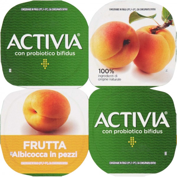 Danone activia albicocca x 4 gr.500