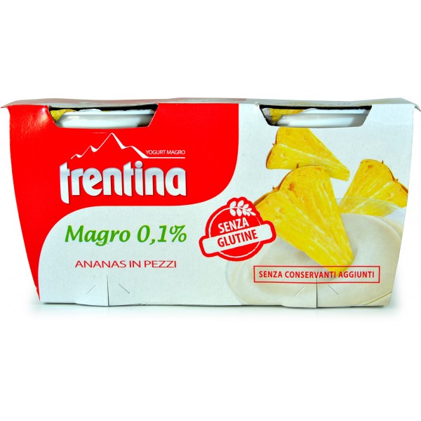 Trentina yogurt ananas gr.125x2