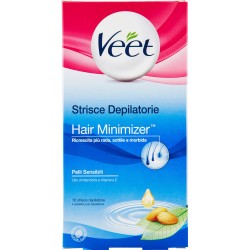 Veet Strisce Depilatorie Hair Minimizer Pelli Sensibili 16 pz.