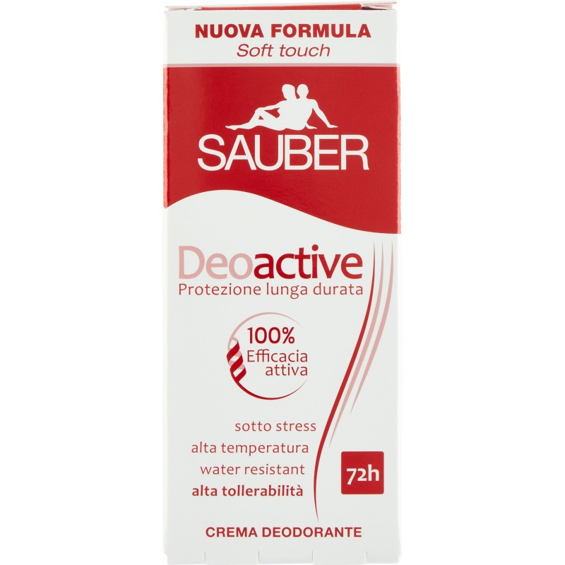 Sauber Deoactive 72h Crema Deodorante 30 ml