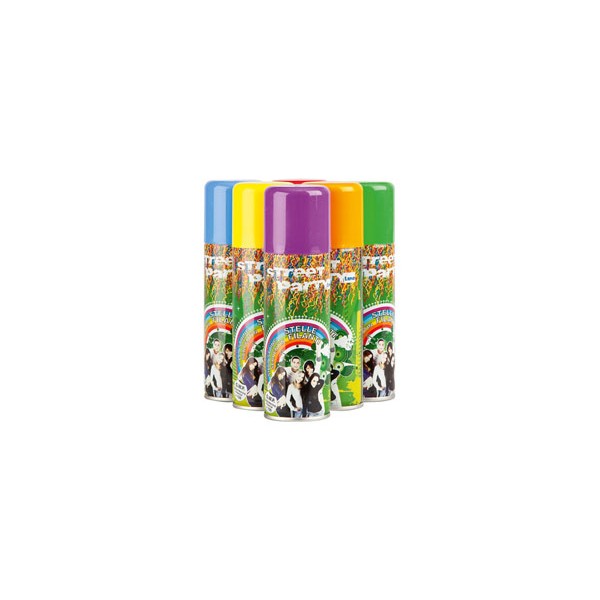 Street party stelle filanti spray colori assortiti ml.83 (pz.1)
