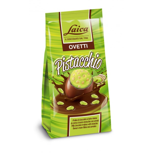 Laica ovetti cioccolato pistacchi e cereali gr.120