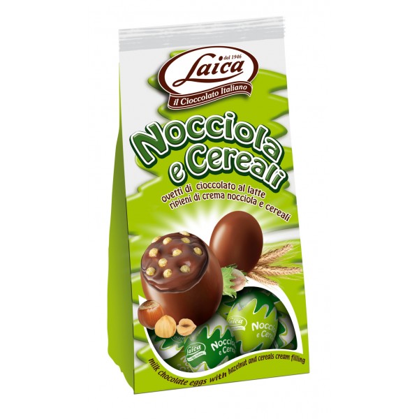 Laica ovetti cioccolato nocciole e cereali gr.120