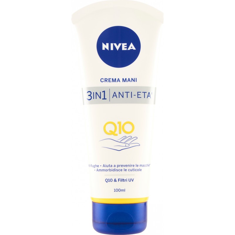 Nivea Crema Mani 3in1 Anti-Età Q10 100 ml.
