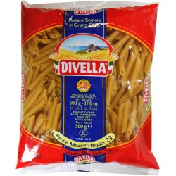 Divella pasta penne mezze rigate n.23 gr.500