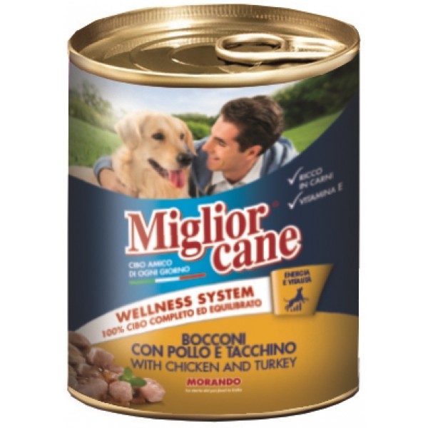 Migliorcane Bocconi con Pollo e Tacchino 800 g