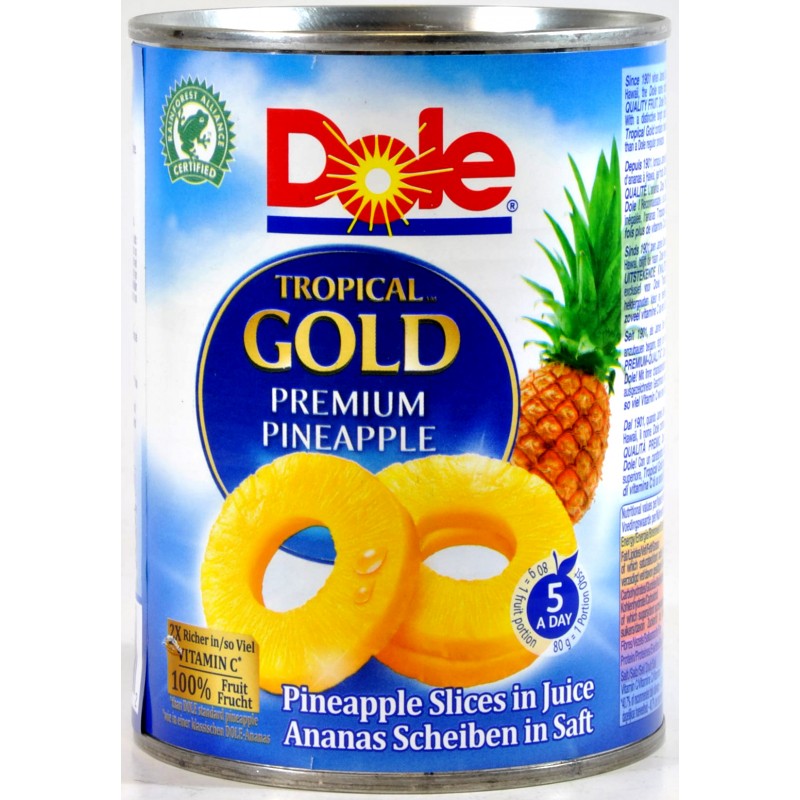 Dole Tropical Gold Ananas Con Succo Lattina 576 Gr