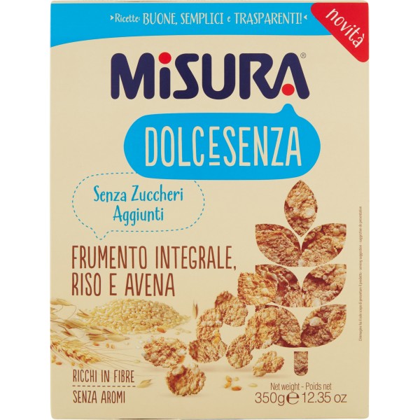 Misura Dolcesenza Frumento Integrale Riso Avena 350 Gr