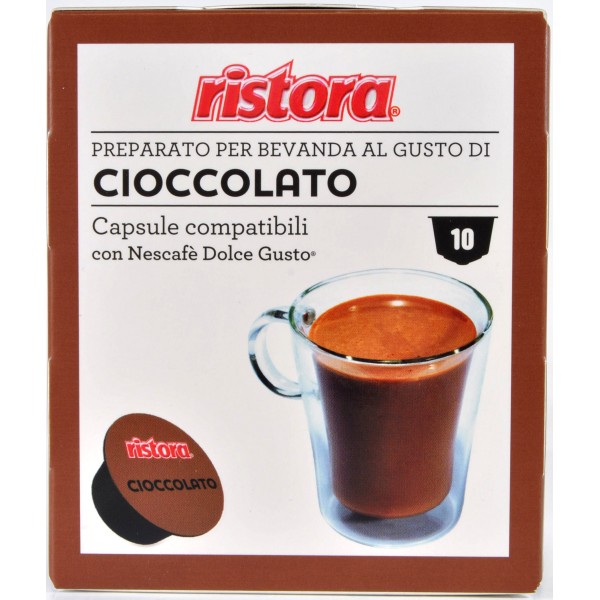 10 capsule Latte solubile Ristora compatibile Dolce Gusto