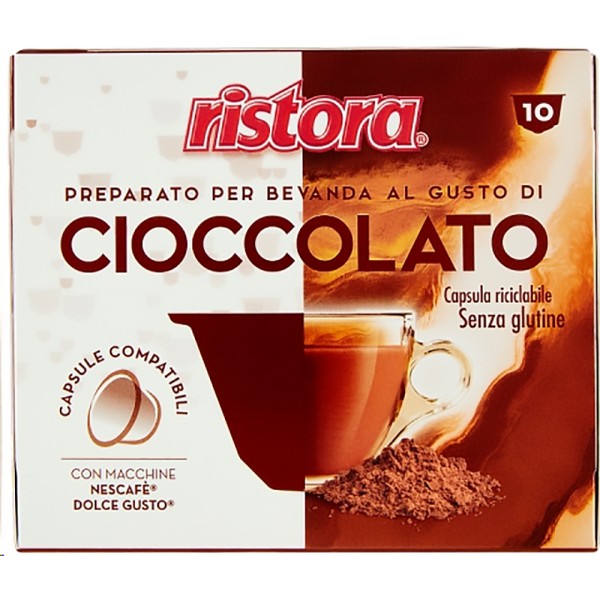 Ristora Preparato Bevanda Al Cioccolato Capsule 10 Pezzi