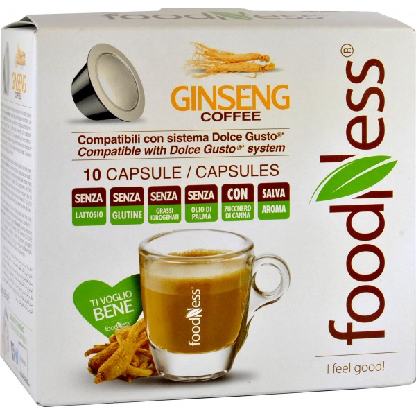 Foodness dolce gusto ginseng 10 cialde gr.140