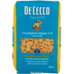 De Cecco Conchigliette Rigate n° 51 500 g