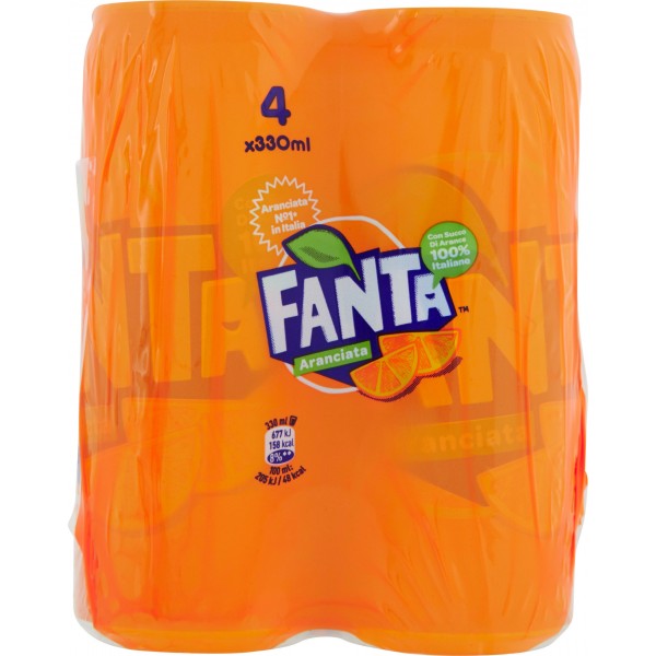 Fanta Original lattina 330ml x4